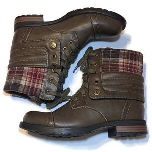 Flannel Cuff Boots